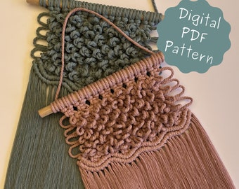 Macrame Wall Hanging Digital PDF Pattern Printable