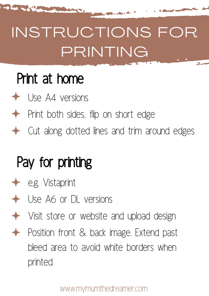 Macramé Care Card Instructions Printable PDF Pattern for Handmade Small ...