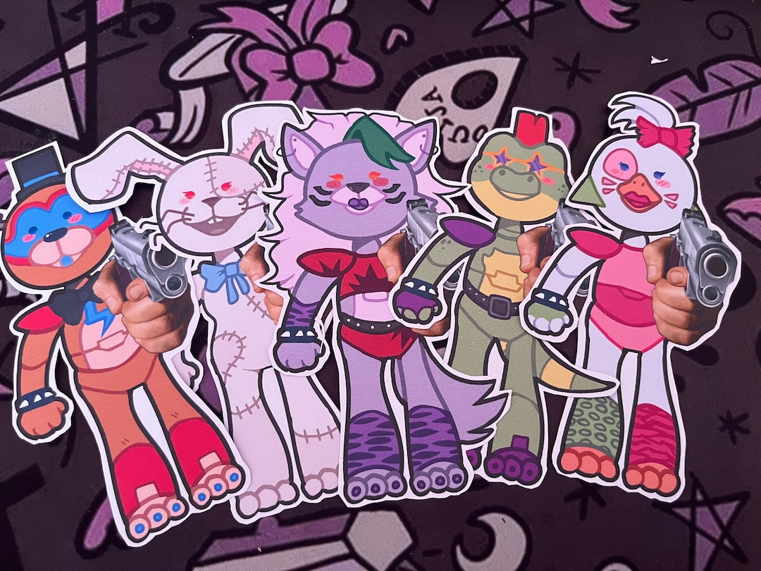 FNAF Security Breach Characters With Guns - Etsy