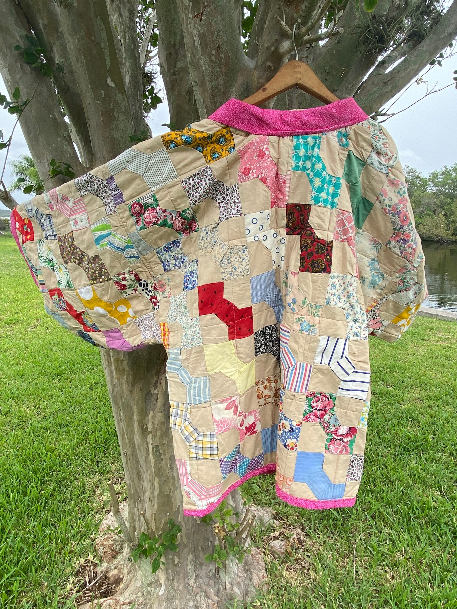 Kimono Style Vintage Bowtie Quilt Coat - Etsy