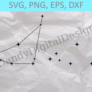 Capricorn SVG, Cuttable Zodiac Signs, Cricut or Silhouette Cut Files