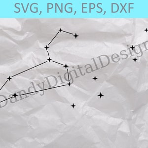 Leo SVG, Cuttable Zodiac Signs, Cricut or Silhouette Cut Files