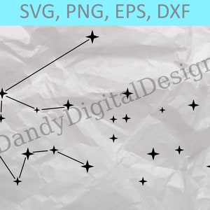Aquarius SVG, Cuttable Zodiac Signs, Cricut or Silhouette Cut Files