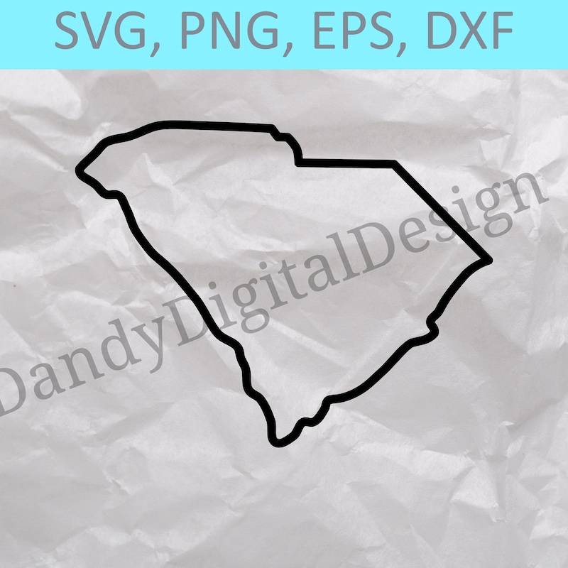 Sc State Vector State of Sc Template - Etsy