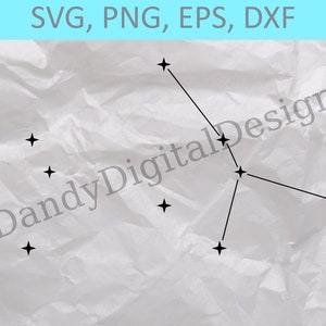 Cancer SVG, Cuttable Zodiac Signs, Cricut or Silhouette Cut Files