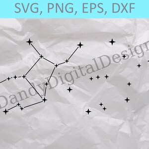 Virgo SVG, Cuttable Zodiac Signs, Cricut or Silhouette Cut Files