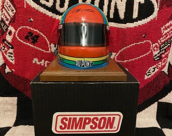 Ernie Irvan # 28 Accessoires Hoeden & petten Helmen Motorhelmen Vintage NASCAR Simpson Mini Helm Dale Jarrett 