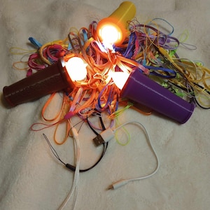 rechargable kid torch, interchangable flames