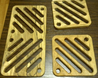 Wooden hot pads