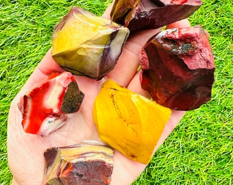 Raw Mookaite Jasper, 1 Raw Genuine Mookaite Jasper Crystal Specimen