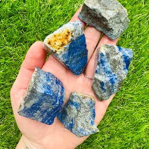 Raw Lapis Lazuli, 1 Raw Genuine Lapis Lazuli Crystal Specimen