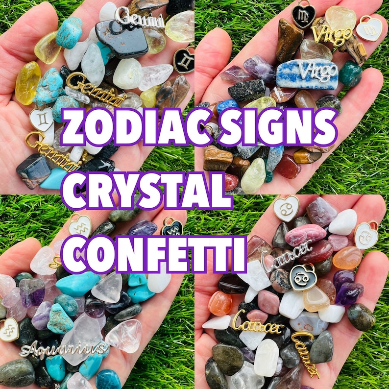 Astrology Zodiac Signs Crystal Confetti Big Scoop, Crystal Confetti Free Shipping, Crystal Confetti Mystery Scoop, Crystal Confetti Cheap image 1