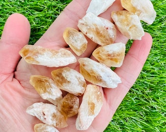 Raw Citrine Crystal Points