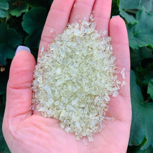 Citrine Tiny Crushed Crystal Chips, Wholesale Small Crystal Chip Packs