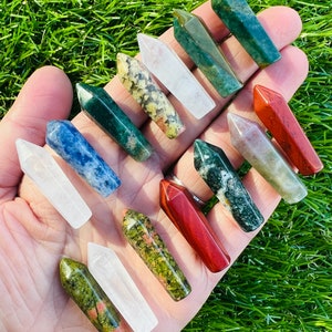 Crystal Mini Tower Scoop, Crystal Tower Confetti, Mystery Small Genuine Polished Crystal Tower