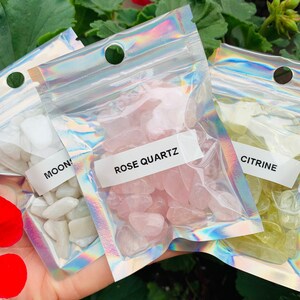 9-12mm Wholesale Genuine Crystal Chip Baggies, 30g Bulk Authentic Crystal Chips, Mini Crystal Chip Packs