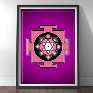 Lakshmi Yantra, Abundance, Wall Art, Digital Download, Hindu Art, Navaratri, Vastu Art, Goddess Art, Prosperity, Mandala, Sacred Geometry