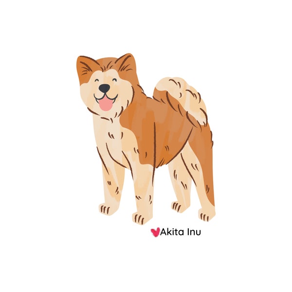 Akita Inu Dog SVG, Dog Breed SVG, Dog Sublimation, Akita PNG, Dog Graphics, Dog Lover svg, dog clipart, dog clip art