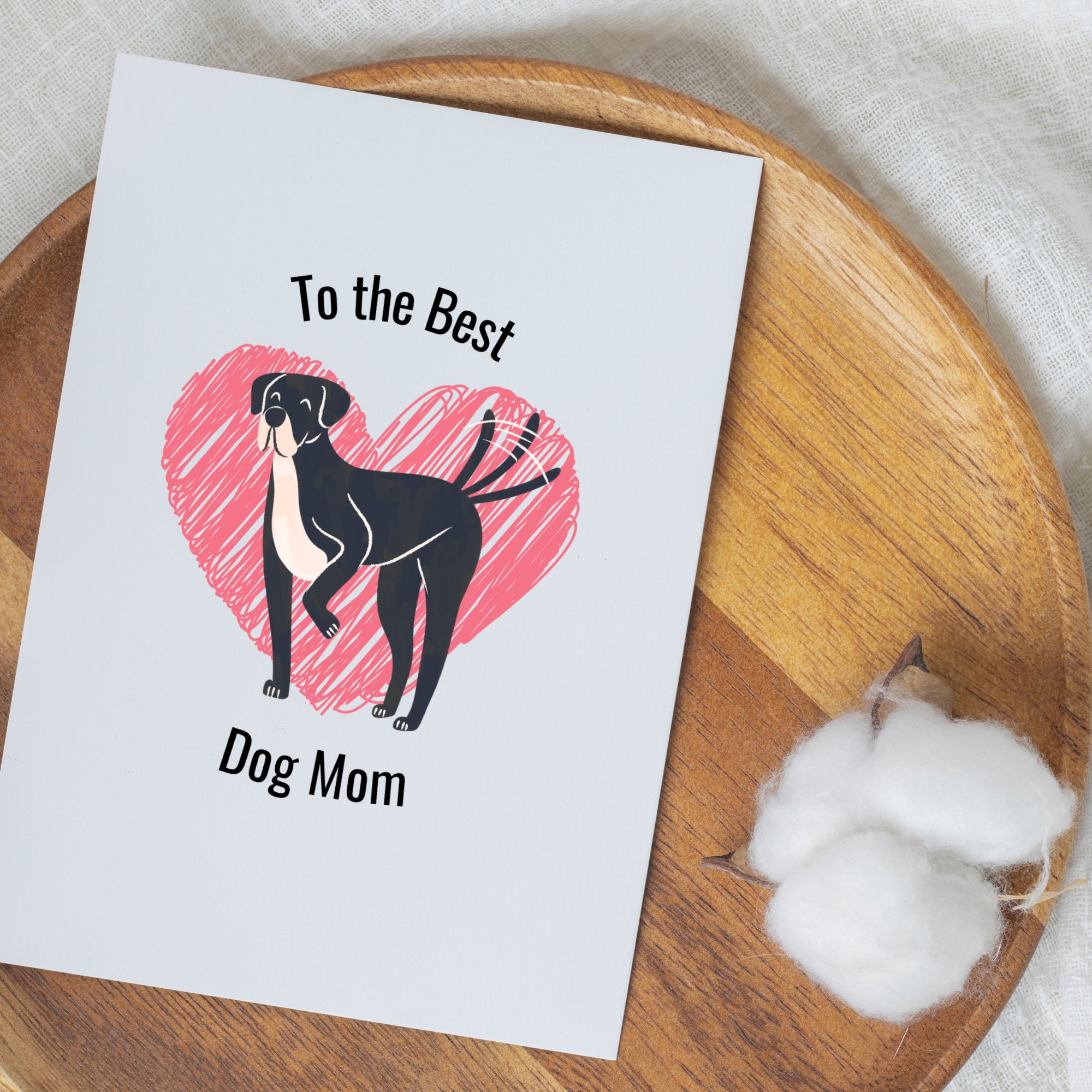 Printable Dog Mothers Day Card