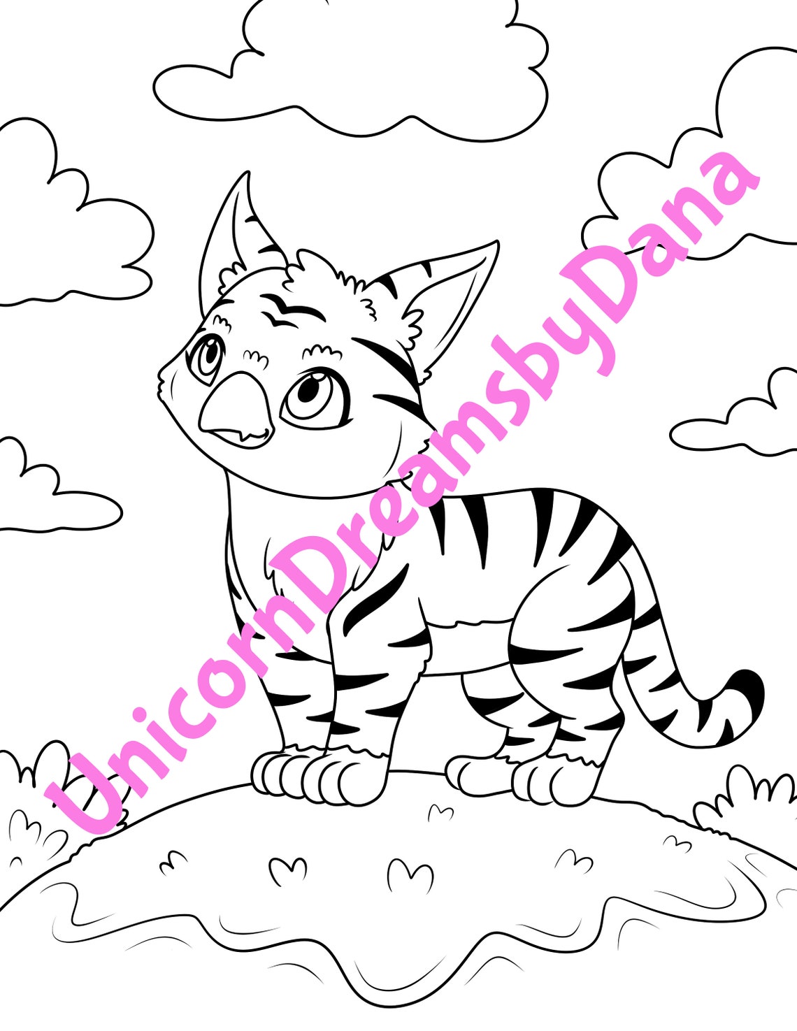 Land Animals Hybrid Coloring Page Bundle Animal Hybrid Etsy