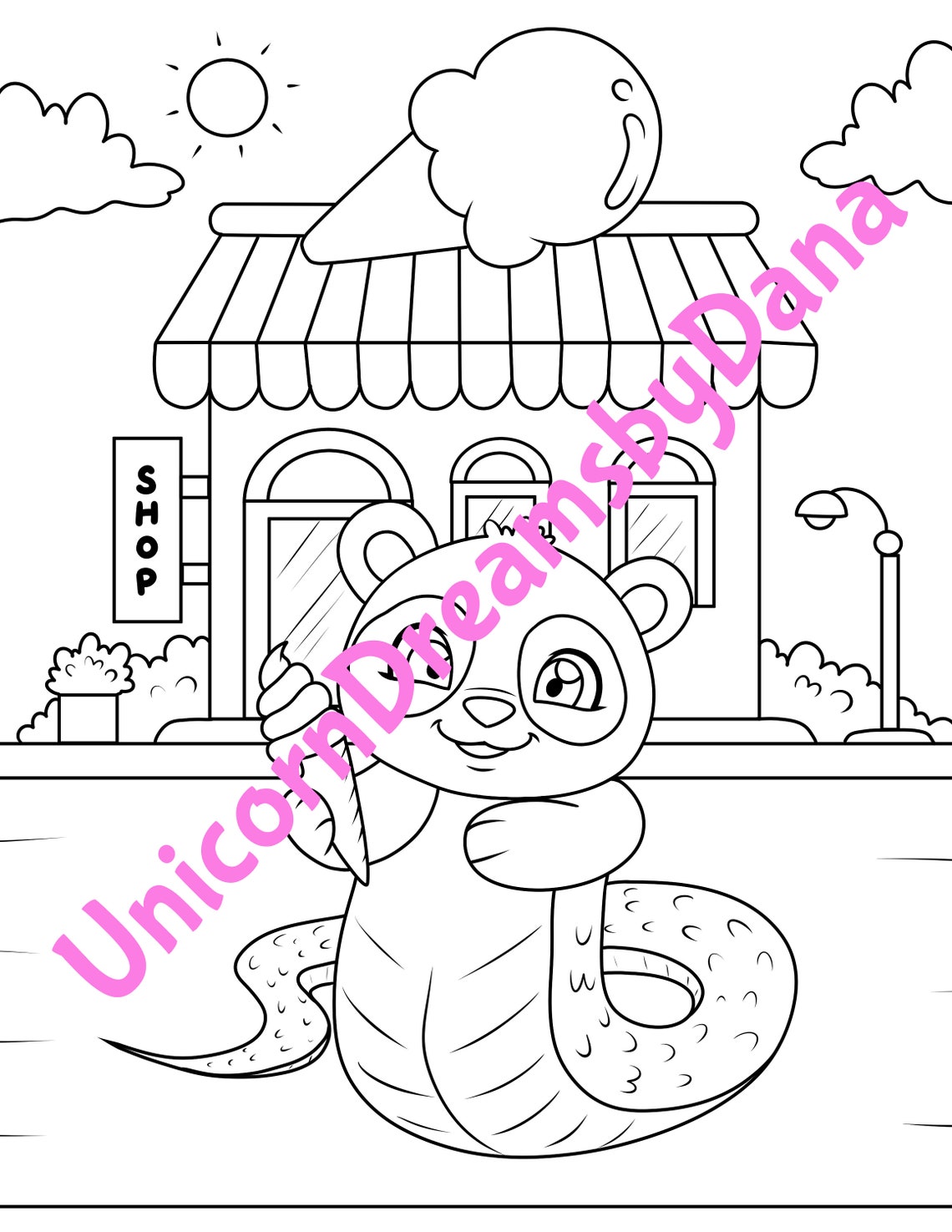 Land Animals Hybrid Coloring Page Bundle Animal Hybrid Etsy