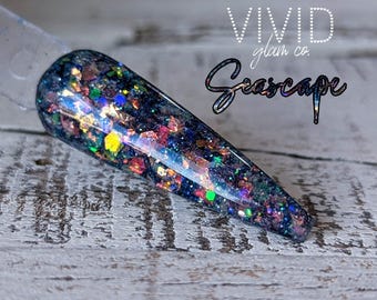 Seascape - Glitter Dip Powder