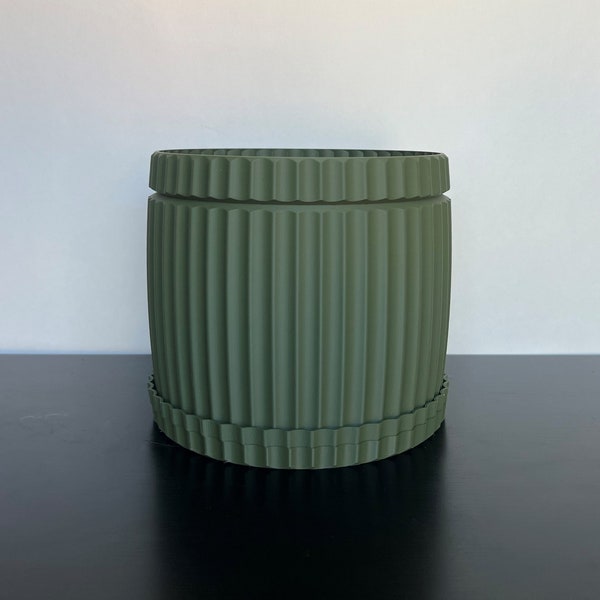 Lightweight Planter Pot | Green Plant Pot| 4",6" and 8" sizes