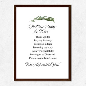 Pastor&#39;s Appreciation Month, Gift Clergy Appreciation, Gift for Pastor&#39;s Wife, Church Leader Gift Eucalyptus, Church Pastor and First Lady