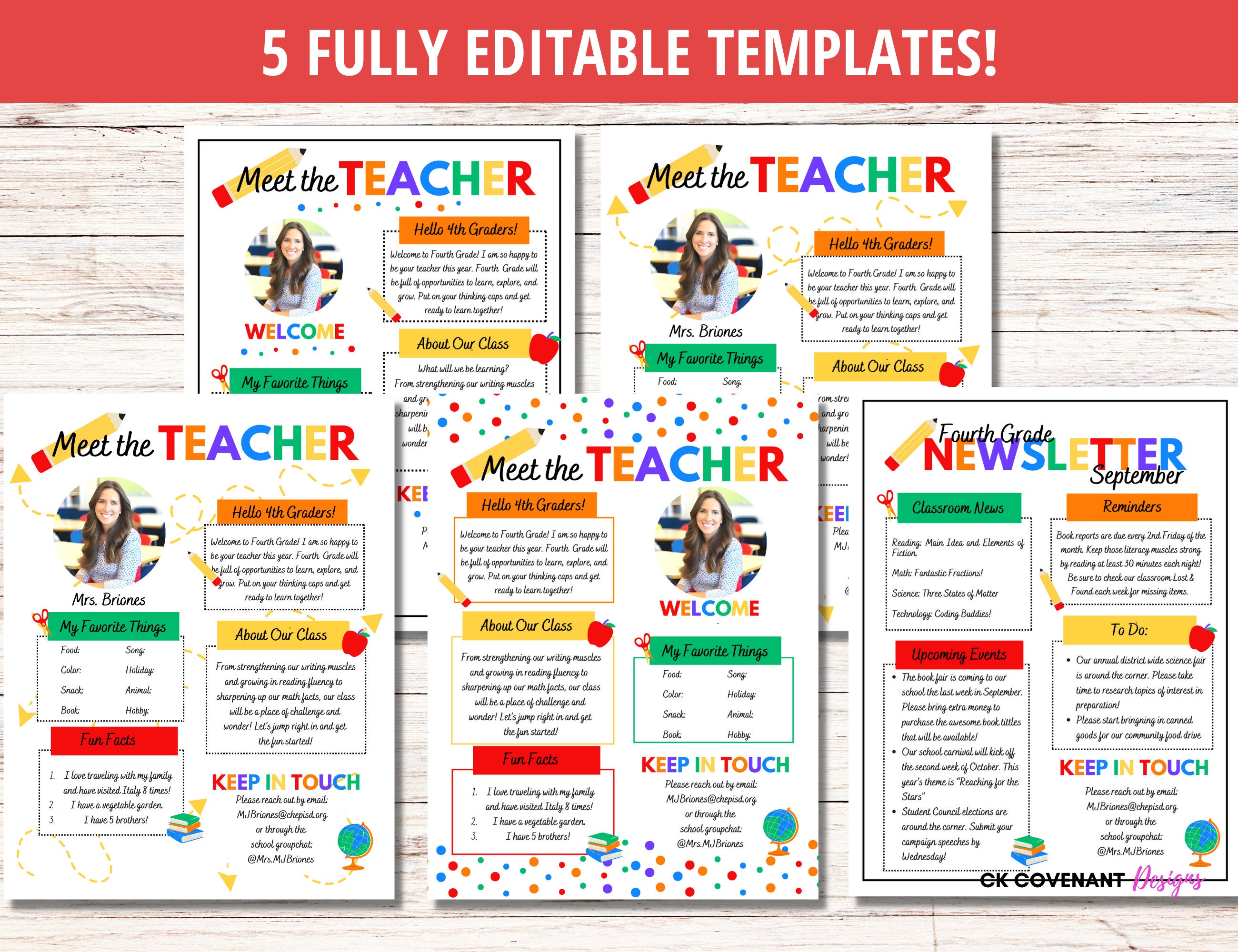 Meet the Teacher, Teacher Template, Editable Meet the Teacher Template ...