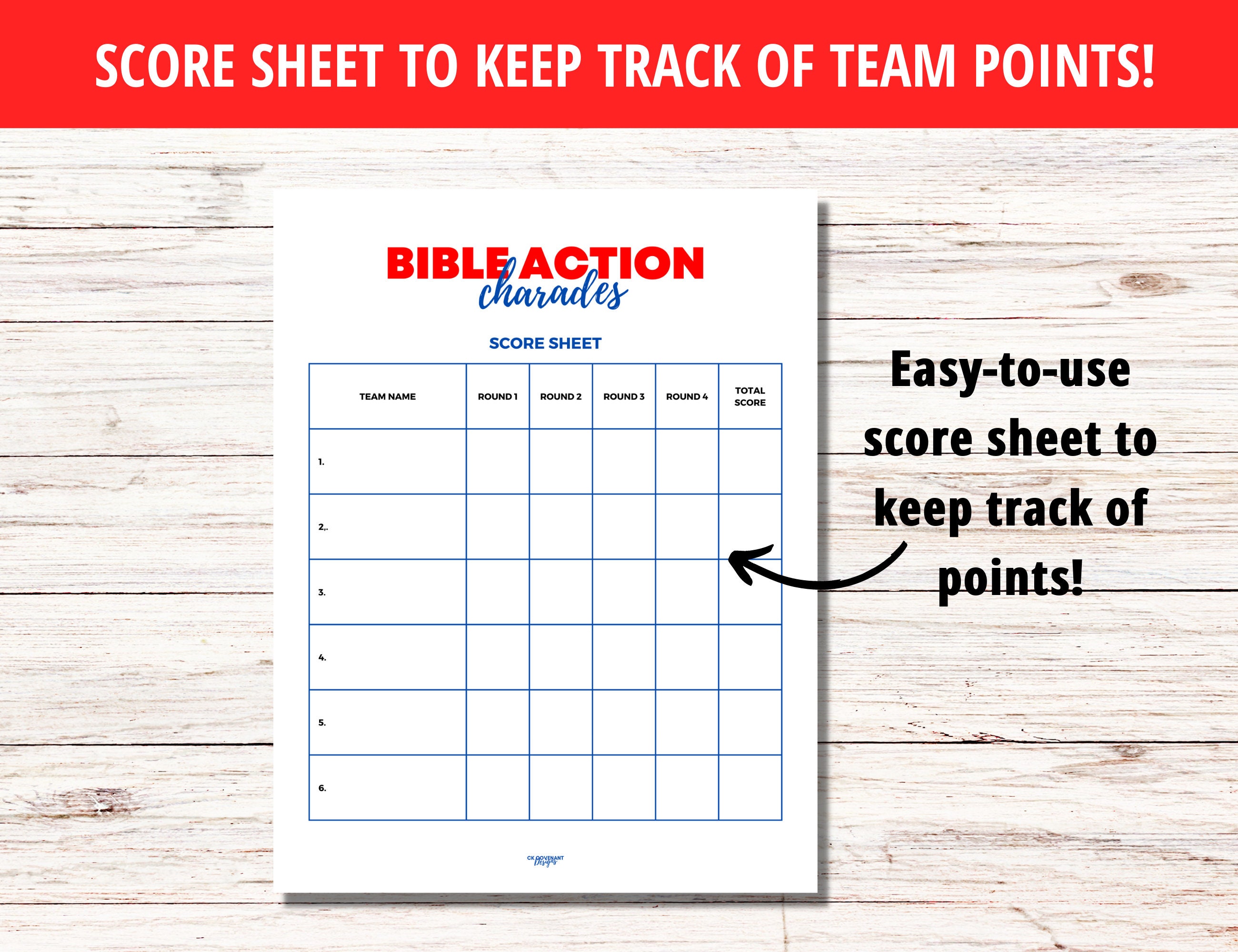Bible Action Charades, Printable Charades Action Cards, Party Game ...