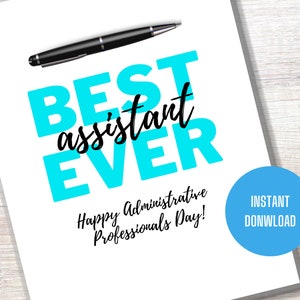 Administrative Professionals Day Administrative Assistant&#39;s Day  Instant Download