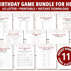 Party Game, Birthday Games, Women’s Birthday, Women&#39;s Birthday Party Game, Clean Adult Birthday Game, Women’s Birthday, How Well Do You Know