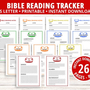 Bibellese-Checkliste, Bibelleseplan, Bibellese-Tracker-Diagramm, Bibellese-Herausforderungsdiagramm, Bibelstudiennotizen, Bibellesen