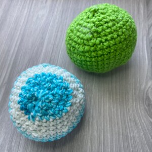 Crocheted catnip ball