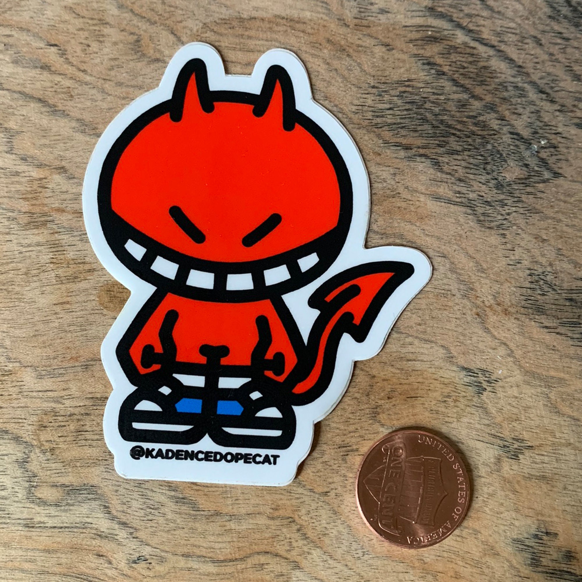 Demon Racers Demunz X Racers Red Demon Vinyl Sticker - Etsy