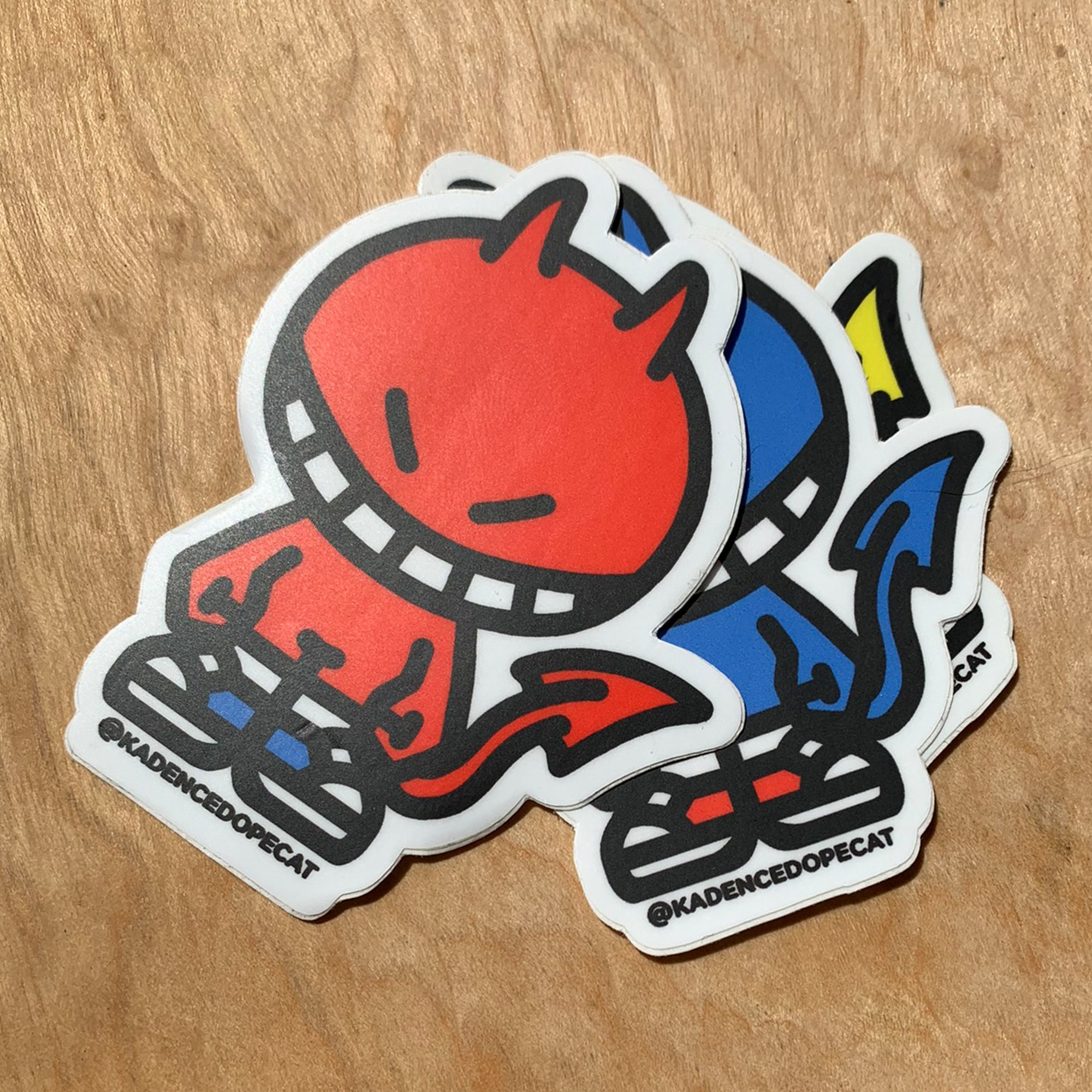Demon Racers Demunz X Racers Red Demon Vinyl Sticker - Etsy