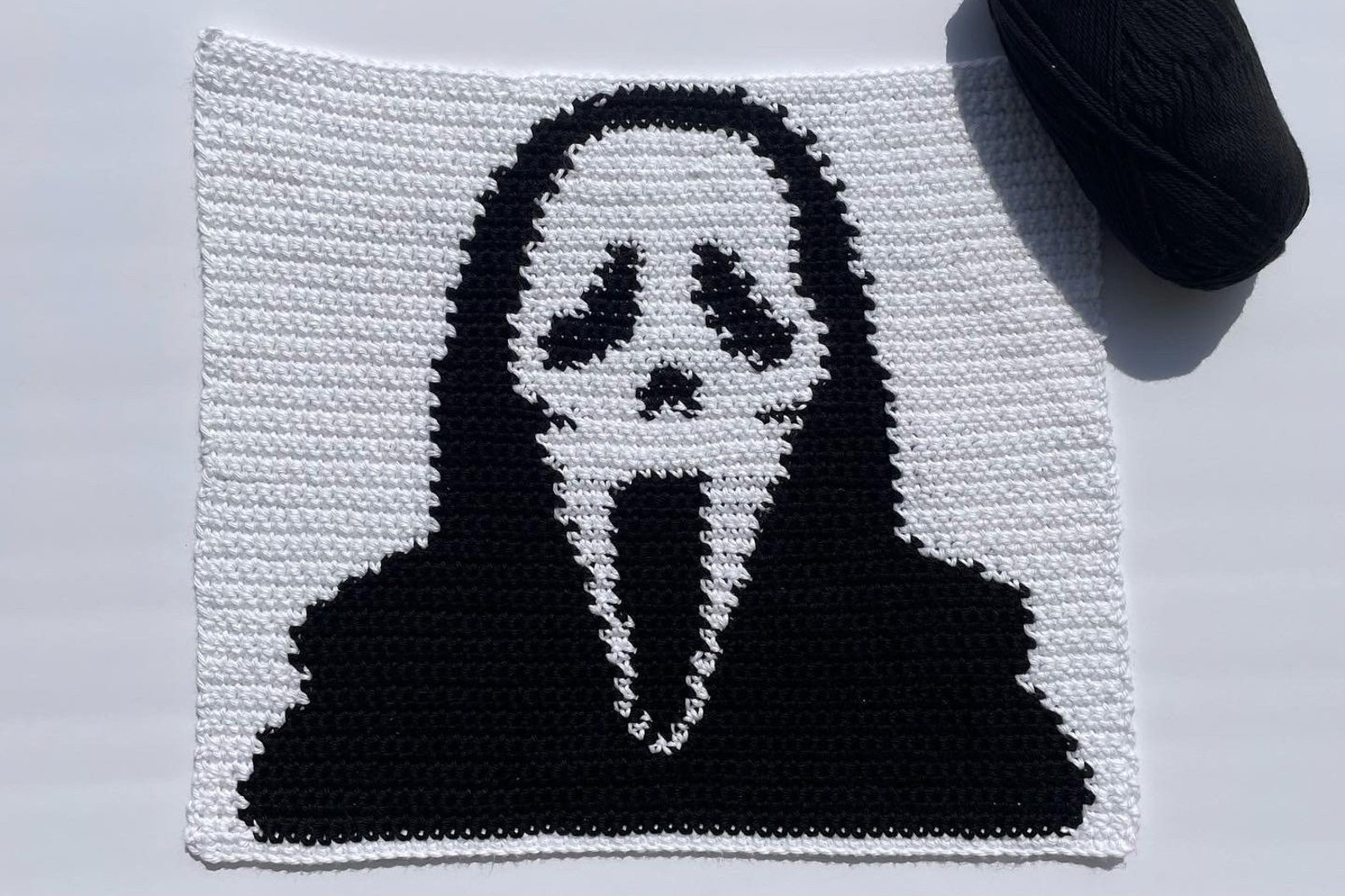 Scream Crochet Pillow Pattern Halloween Crochet Pattern Etsy.de