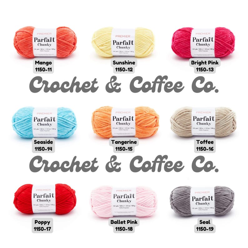 Hilo de chenilla grueso Premier Parfait / Peluche súper voluminoso para amigurumi y bebés imagen 4