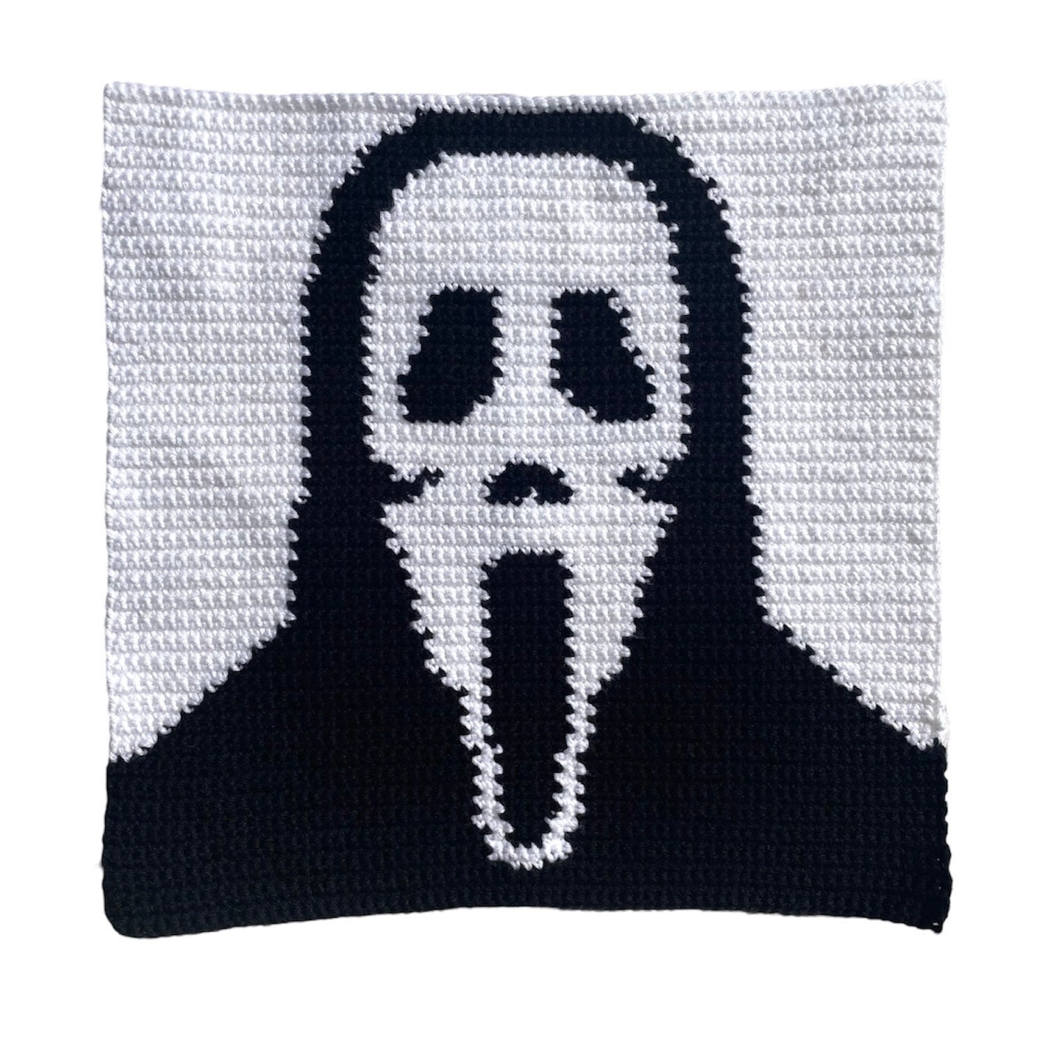 Scream Crochet Pillow Pattern Halloween Crochet Pattern Etsy