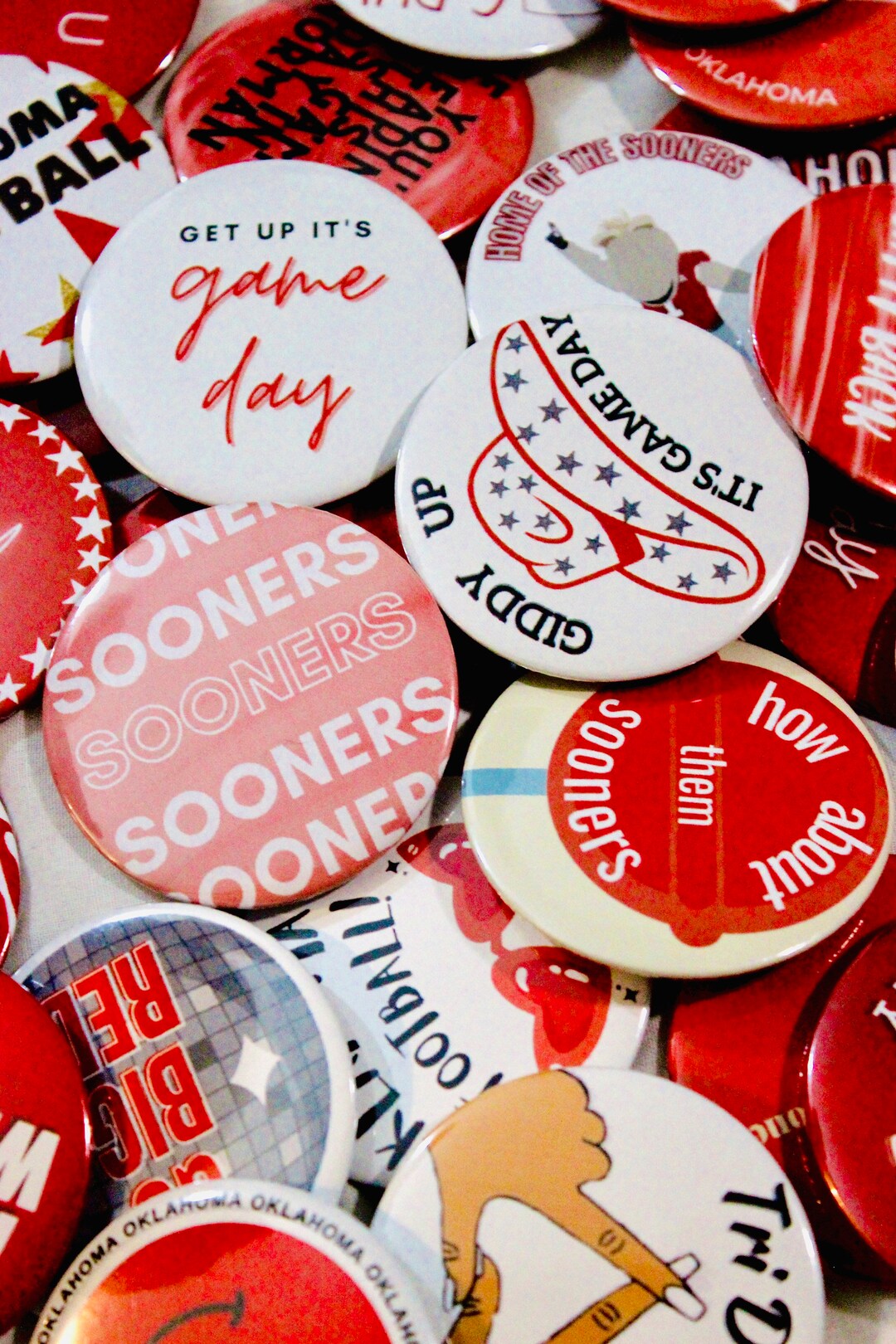 2.25/3 Inch Custom Game Day Buttons - Etsy
