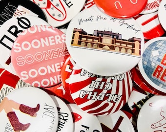 2.25/3 inch Custom Game Day Buttons