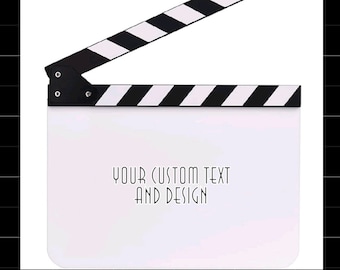 Blank, customizable film clapboard