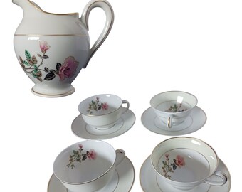 Charles Field Haviland Limoges China Set: Floral Plates & Bowls