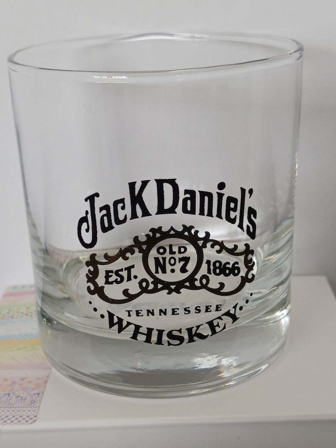 Jack Daniel's Tennessee Whiskey Round Low Ball, Rocks Whiskey Glass ...