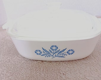 Vintage Corningware Casserole Dishes Corning Ware Quart Blue