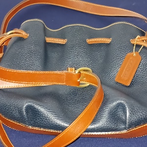 Vintage Coach White Leather Shoulder Bag, Sheridan C4B-4225