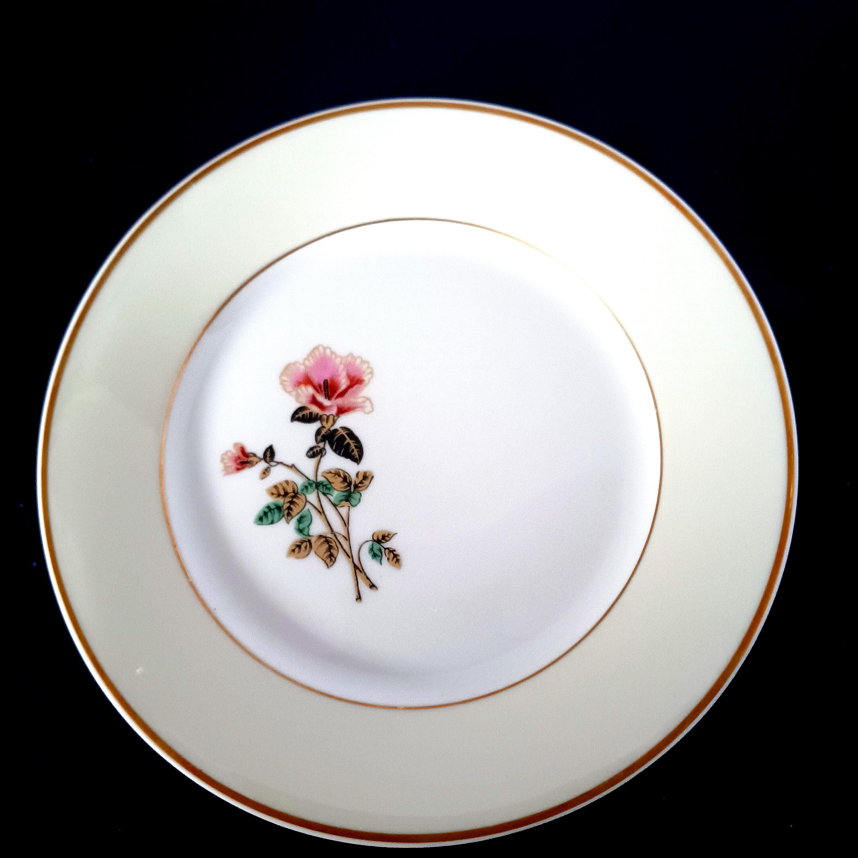 CH.FIELD HAVILAND 3点SET Charles Field Haviland Limoges China Set: Floral Plates & Bowls