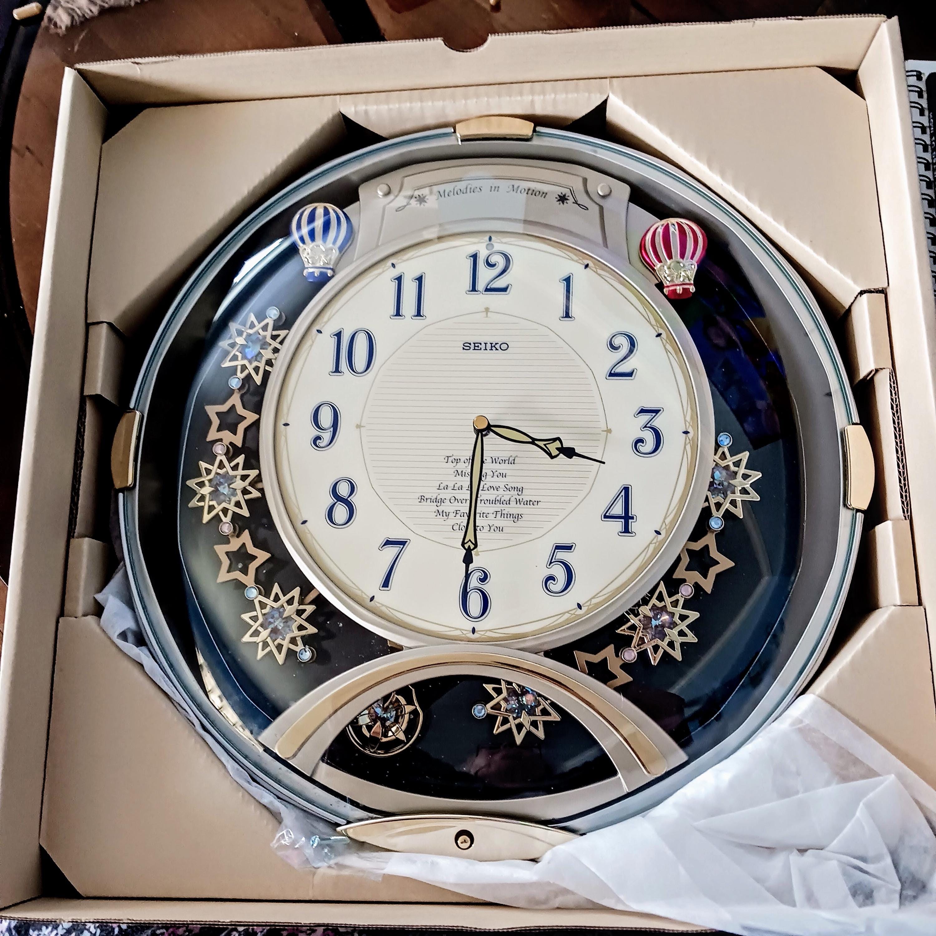 Vintage Seiko Musical Balloon Wall Clock: Plays Christmas Music - Etsy