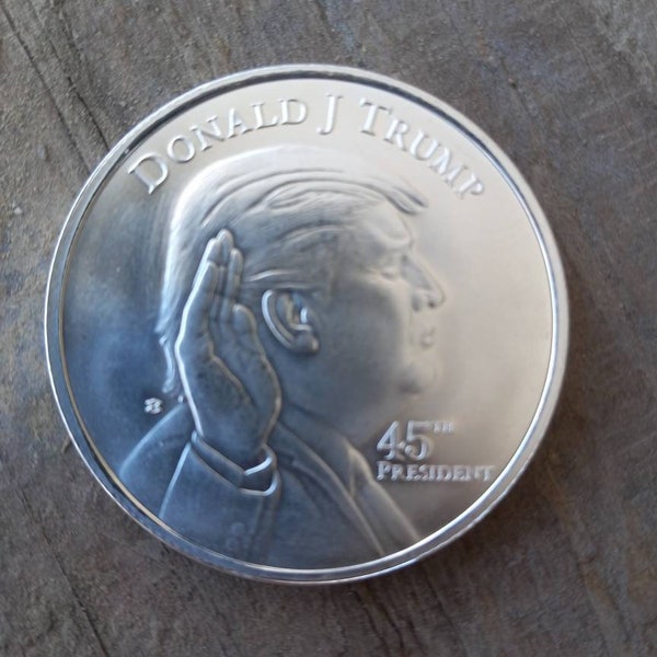 Donald Trump Münze „The Revenge Tour“ 2024 – Challenge-Münze In Samtbox, 38 Mm, 28,3 G, Limitierte Edition