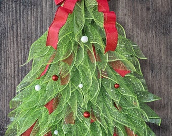 Best Seller! Christmas Tree Wreath| Christmas Door Decor | Corona Navideña| Christmas Front Door Wreath| Front Door Wreath| Gift| Christmas